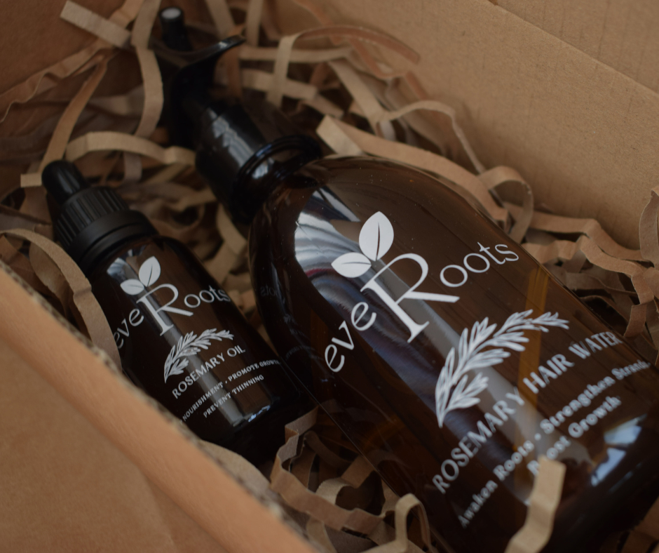 🌿 EveRoots Rosemary Duo Set (Water + Oil)
